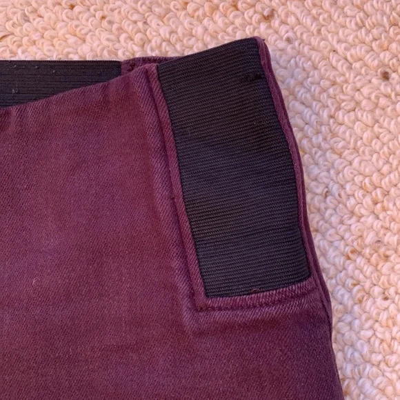 Toorallie burgundy Merino Denim pants - Picture 2 of 5